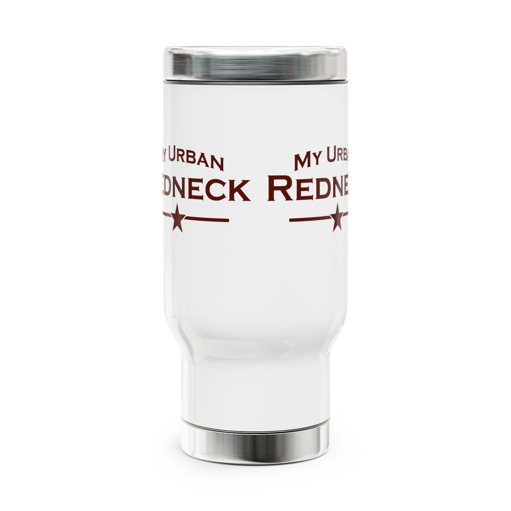 My Urban Redneck 14oz Stainless Travel Mug with Handle — Insulated Coffee Tumbler
