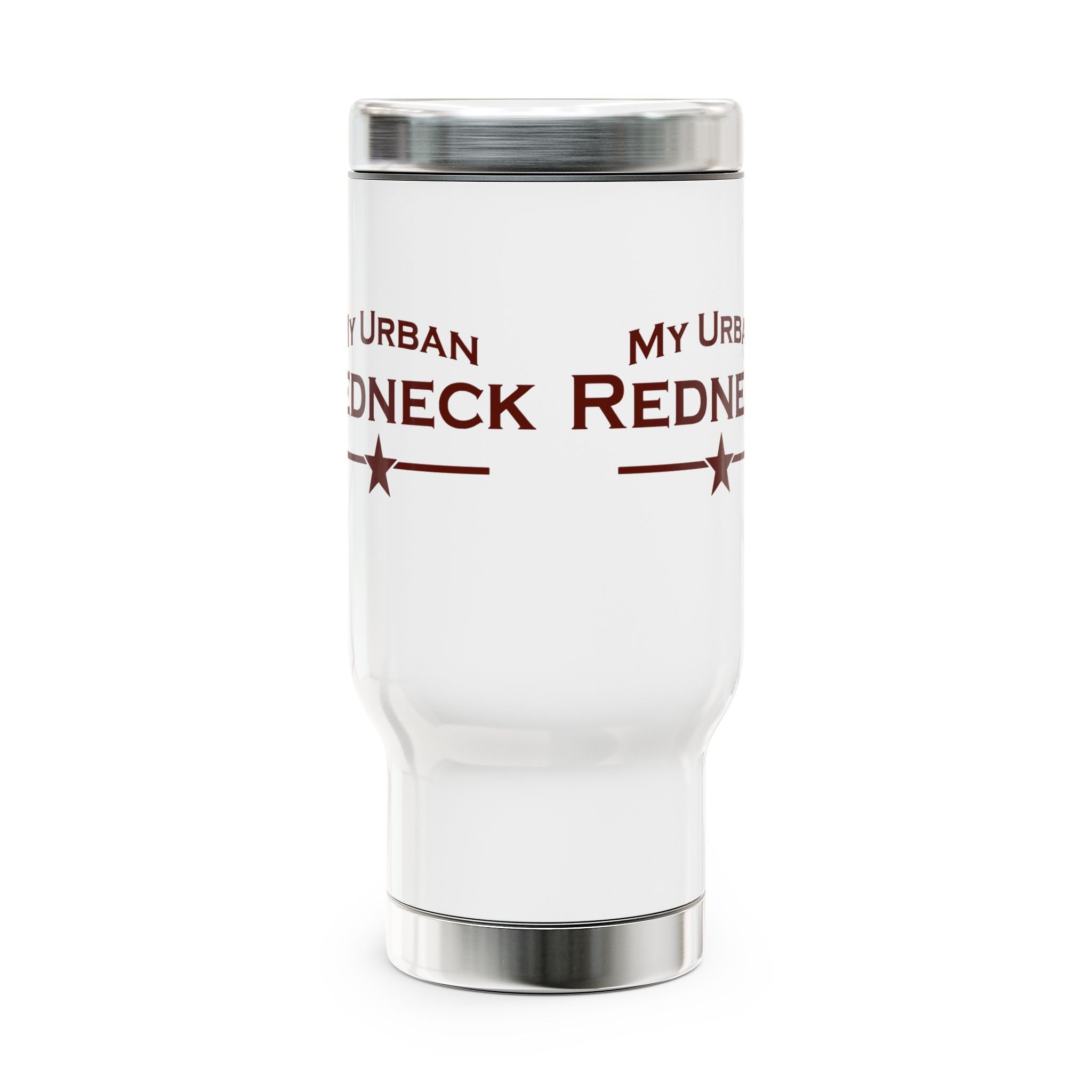My Urban Redneck 14oz Stainless Travel Mug with Handle — Insulated Coffee Tumbler