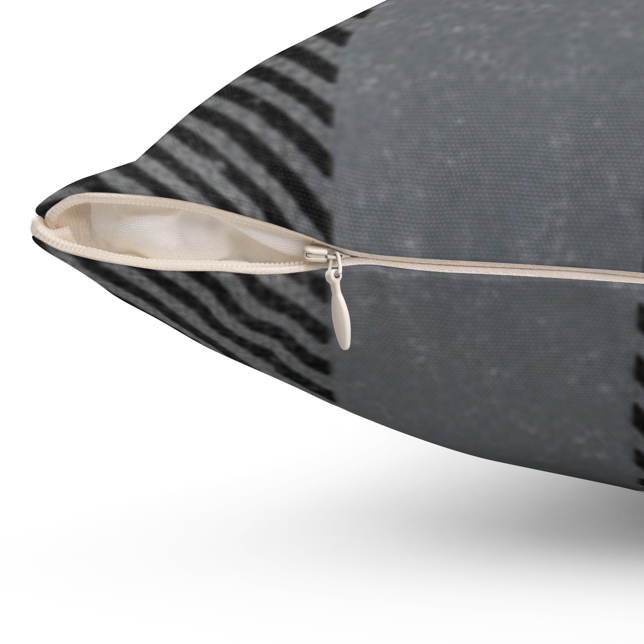 Gray Buffalo Plaid Decorative Pillow — Cozy Farmhouse Throw Cushion